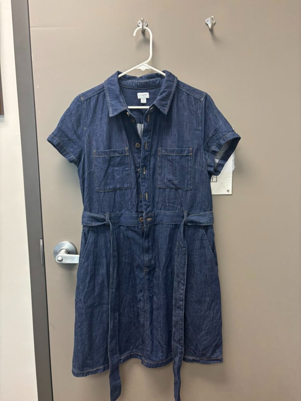J Crew Factory utility chambray dress (100% cotton), large